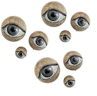 Eyeballs Orbs 9 Orbs, 3 Different Sizes, Halloween Decorations Great for Spooky Holiday Parties