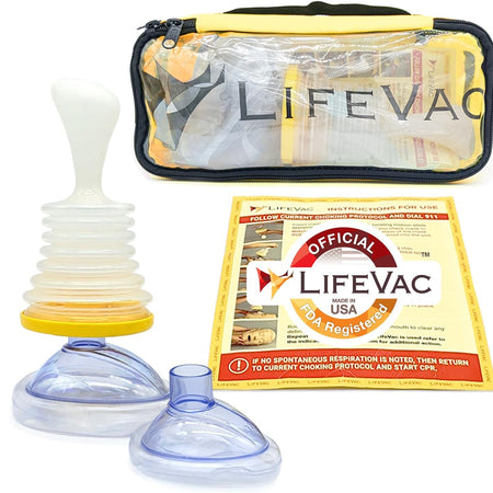 Yellow Travel Kit - Portable Suction Rescue Device, First Aid Kit for Kids and Adults