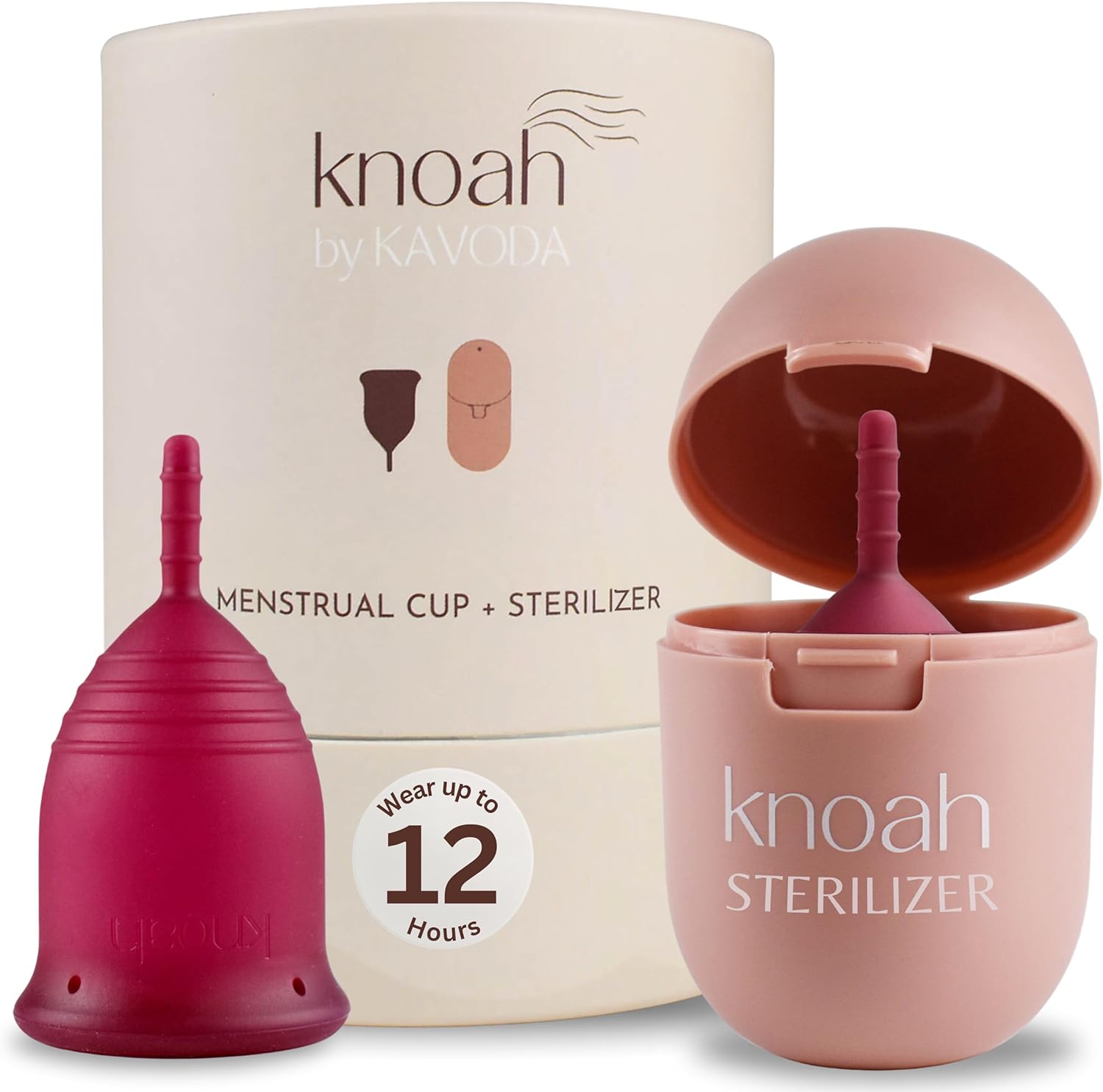 Menstrual Cup with Sterilizing Cup - Reusable, Easy to Use, Small Size