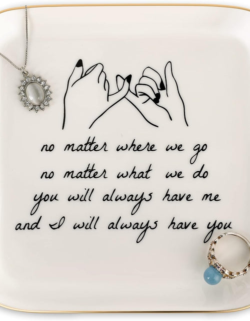 Load image into Gallery viewer, Gifts for Friends Going Away Friendship Ceramic Ring Dish (Friendship Long Distance)
