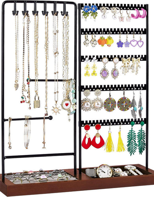 Load image into Gallery viewer, Jewelry Holder Organizer Stand Tree for Earring Necklace Ring Bracelets Display and Storage
