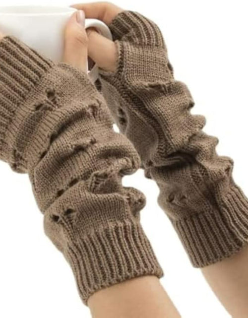 Load image into Gallery viewer, Grunge Gloves Fairy Grunge Accessories Ripped Glove Crochet, Brown
