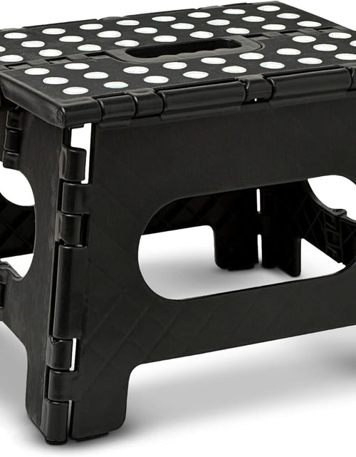 Load image into Gallery viewer, Handy Laundry - Folding Step Stool is Sturdy Enough to Support Adults and Safe Enough for Kids, Black
