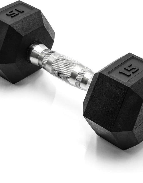 Load image into Gallery viewer, Barbell Coated Dumbbell Weight, Chrome Handle, 15 lb
