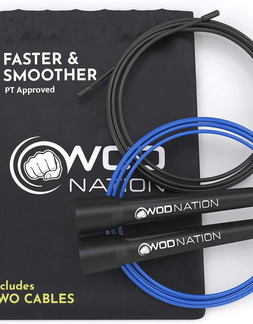 Load image into Gallery viewer, Nation Adjustable Speed Jump Rope For Men, Women &amp; Children, Black
