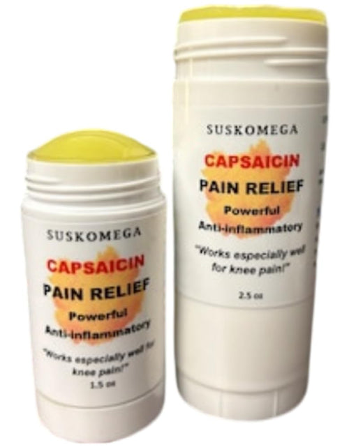 Load image into Gallery viewer, Capsaicin Pain Salve Suskomega Twist Up (2.5 oz)
