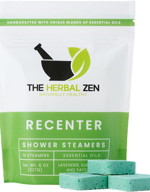 Load image into Gallery viewer, Recenter Shower Steamers Aromatherapy with Lavender and Eucalyptus Essential Oils, Bath Steamer for Women and Men
