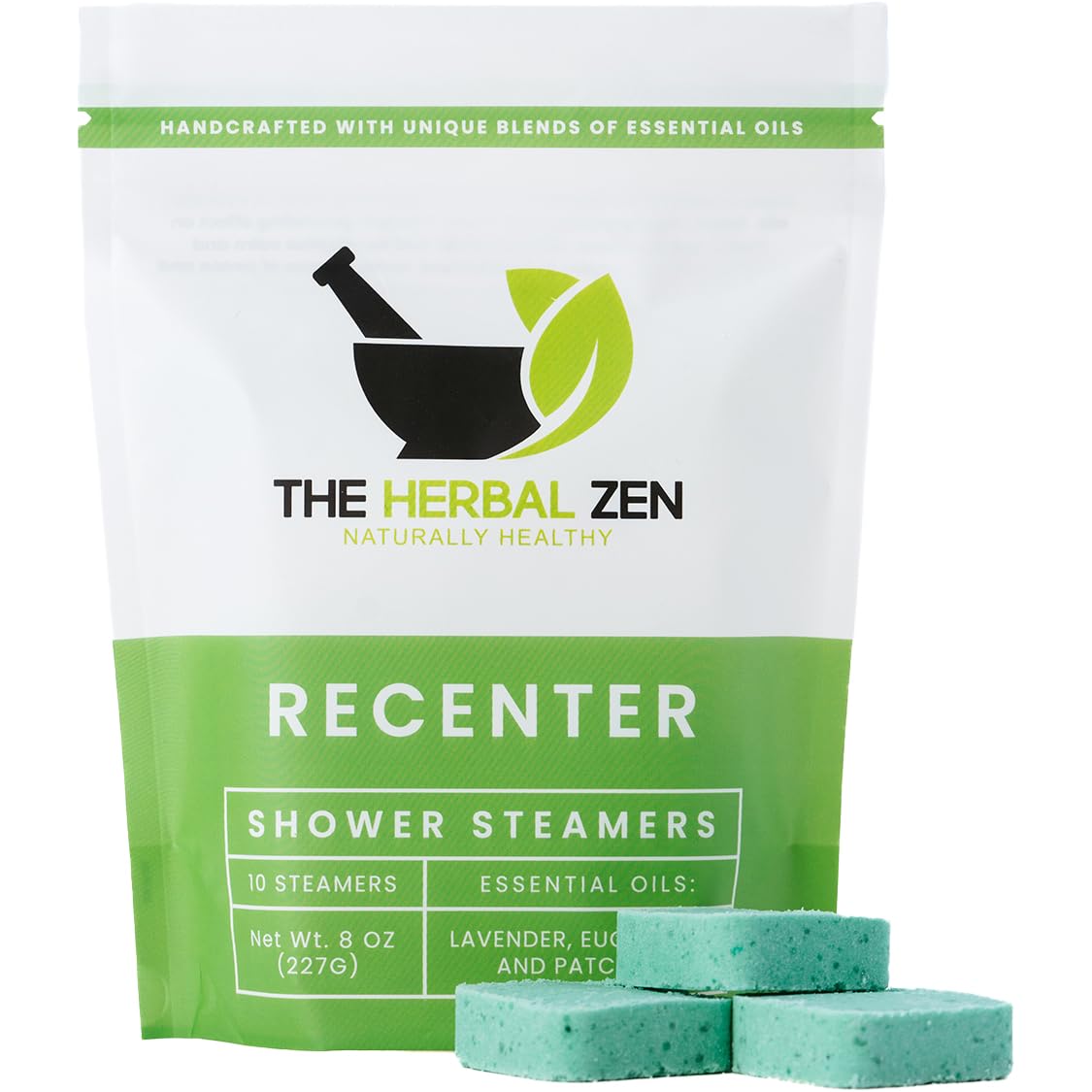 Recenter Shower Steamers Aromatherapy with Lavender and Eucalyptus Essential Oils, Bath Steamer for Women and Men