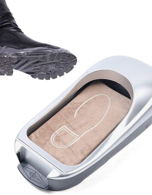 Load image into Gallery viewer, Automatic Shoe Cover Dispenser Machine with 1 Roll Overshoe Film Silver Kit
