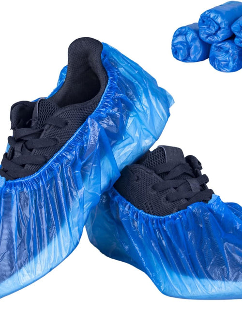 Load image into Gallery viewer, Disposable Shoe Covers, 50 PCS (25 Pairs) Green Convenience Boot Cover, Waterproof, Non slip, One Size Fit Most
