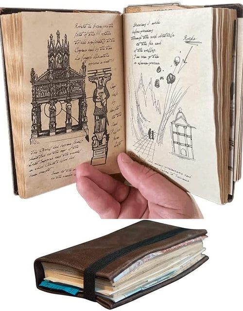 Load image into Gallery viewer, Grail Diary Indiana Jones Journal,  Vintage Leather Journal Classic Movie Prop Replica
