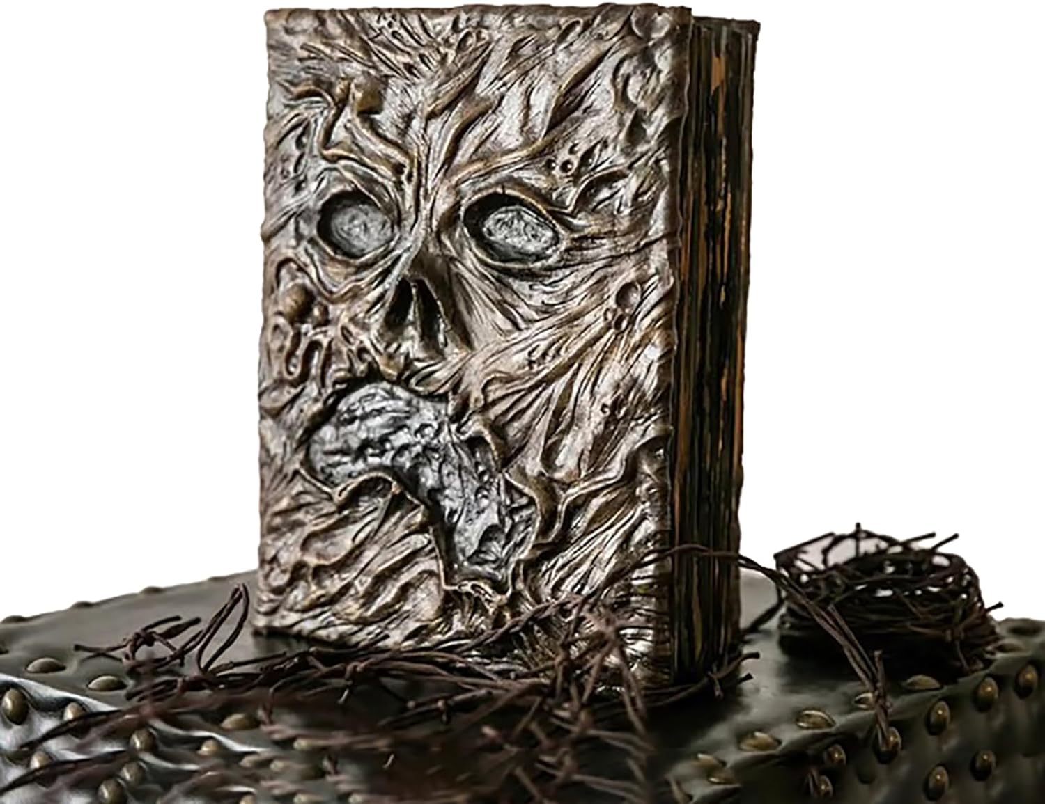 Necronomicon Dark Magic Book Evil Dead Altar Ceremony Prop Book for Collection Decor, 3D