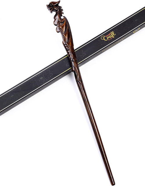 Load image into Gallery viewer, Handicraftviet Hand Carved Dragon Magic Wand, Wooden Wands for Collectible Cosplay
