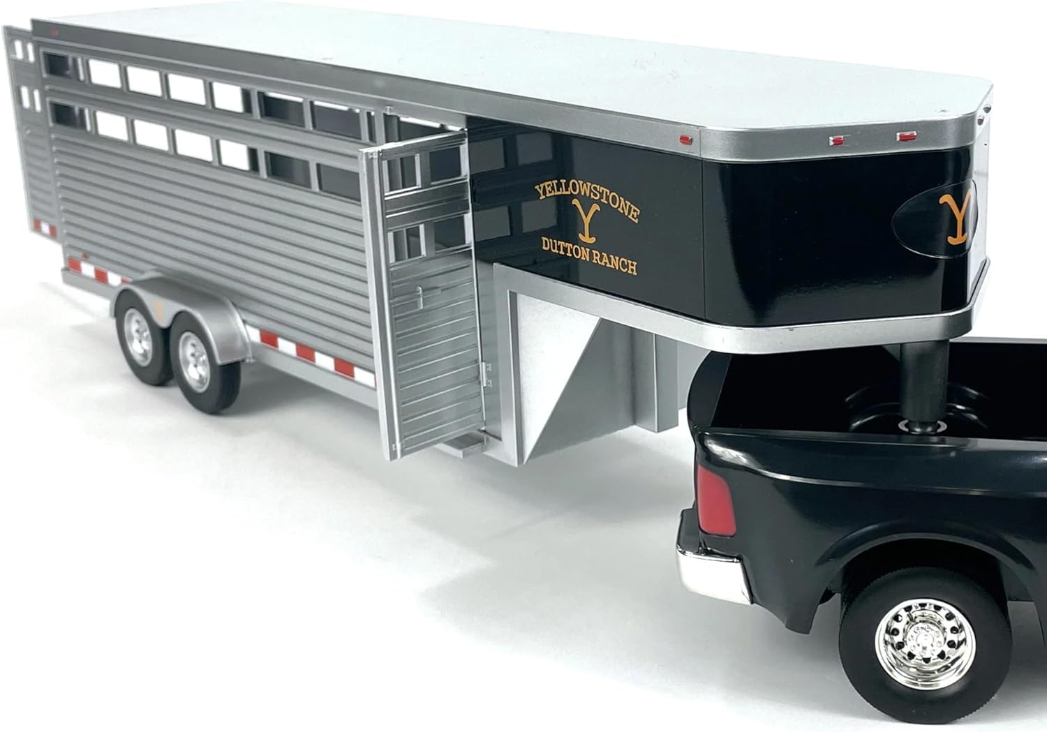 Adult Collectibles - Yellowstone Dutton Ranch Trailer with Gooseneck Trailer Hitch for Farm Toys