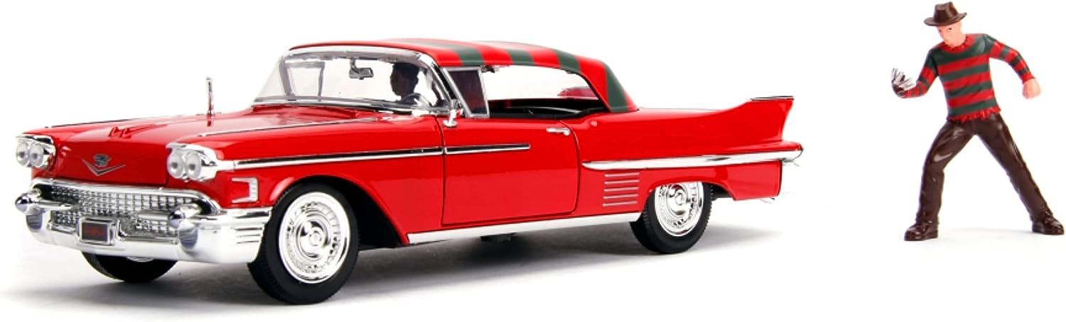 1:24 Nightmare - '57 Cadillac W/Figure, Red, Standard, 26066