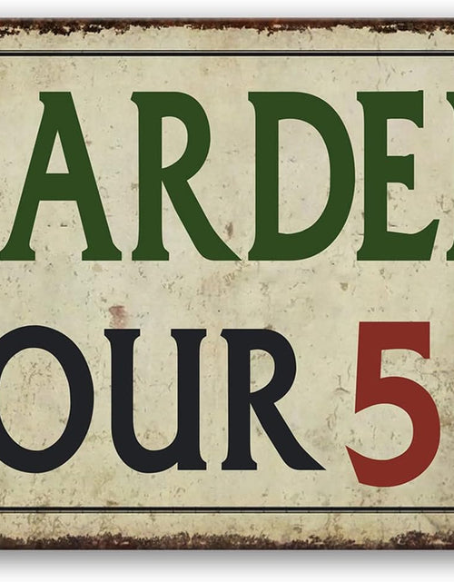 Load image into Gallery viewer, Garden Tours 5 Cents Tin Sign Home Decor
