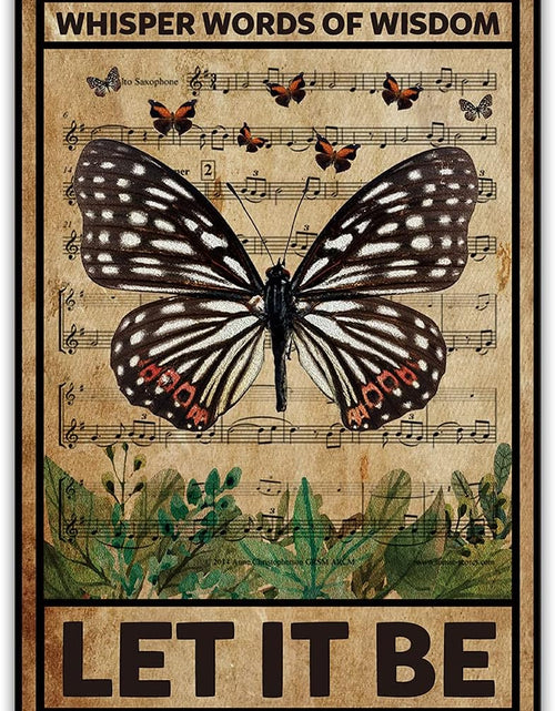 Load image into Gallery viewer, Let It Be The Beatles Metal Tin Sign Wall Decor Retro Whisper Words of Wisdom
