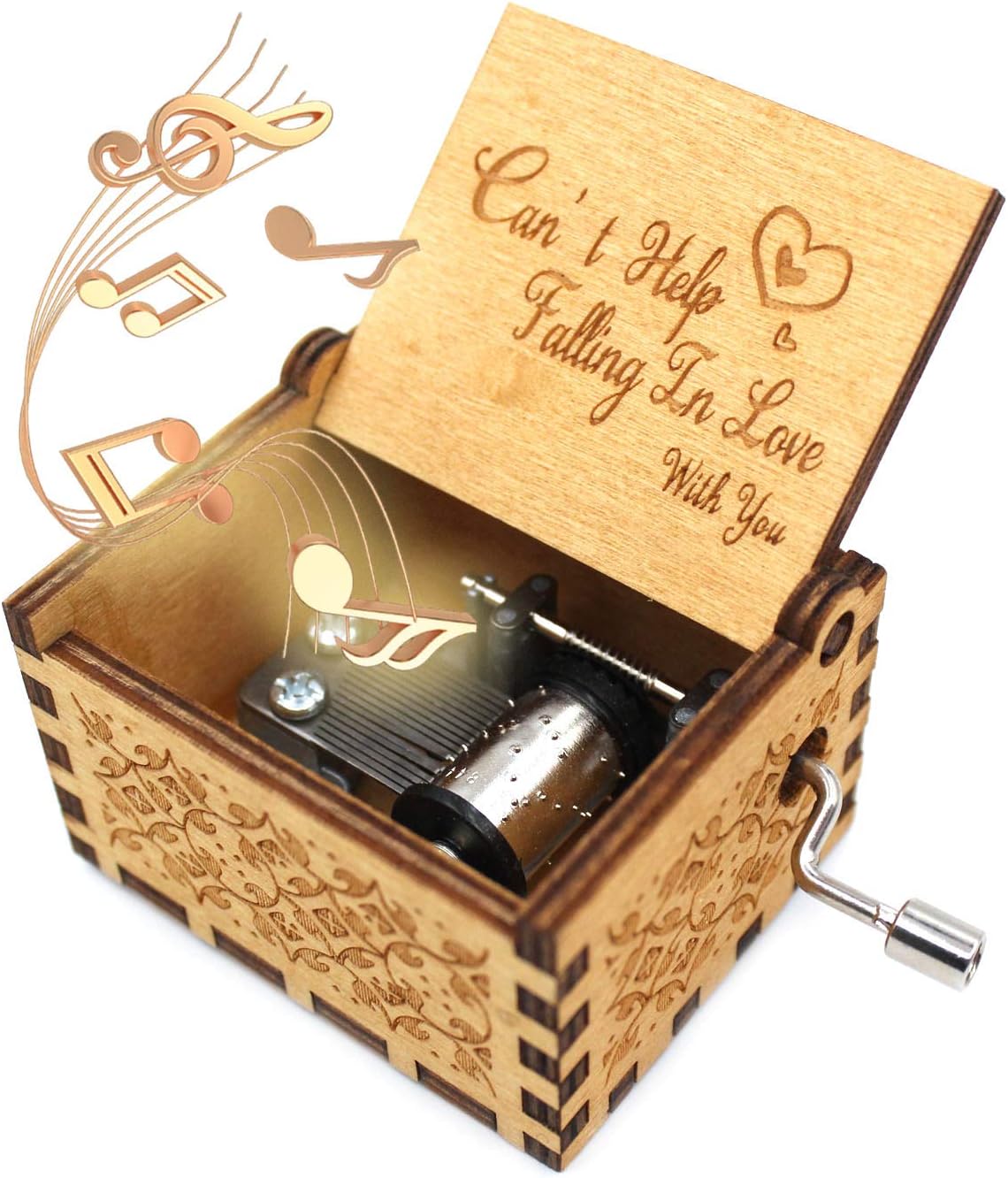 Wooden Music Box - Can’t Help Falling in Love Music Boxf or The Lover Or Boyfriend