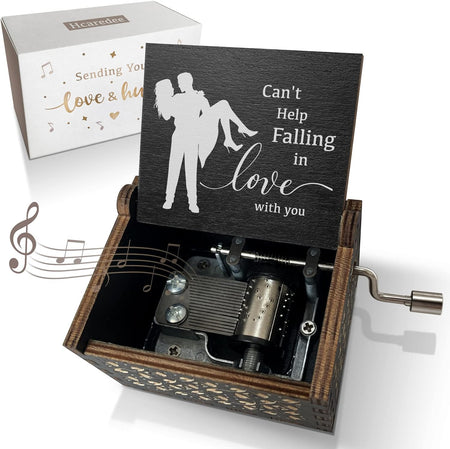 Can’t Help Falling in Love Music Box for Lover Girlfriend Boyfriend Wife Husband