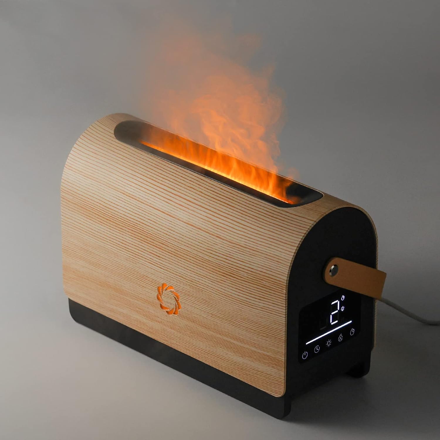 500ml Flame Diffuser, Aroma Essential Oil Diffuser, Ultrasonic Cool Mist Humidifier, LF500M Fire Diffuser