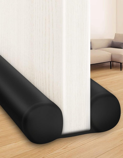 Load image into Gallery viewer, Large Door Draft Stopper for Bottom of Doors 36 Inch Under Door Draft Noise Blocker Black Gap, Black
