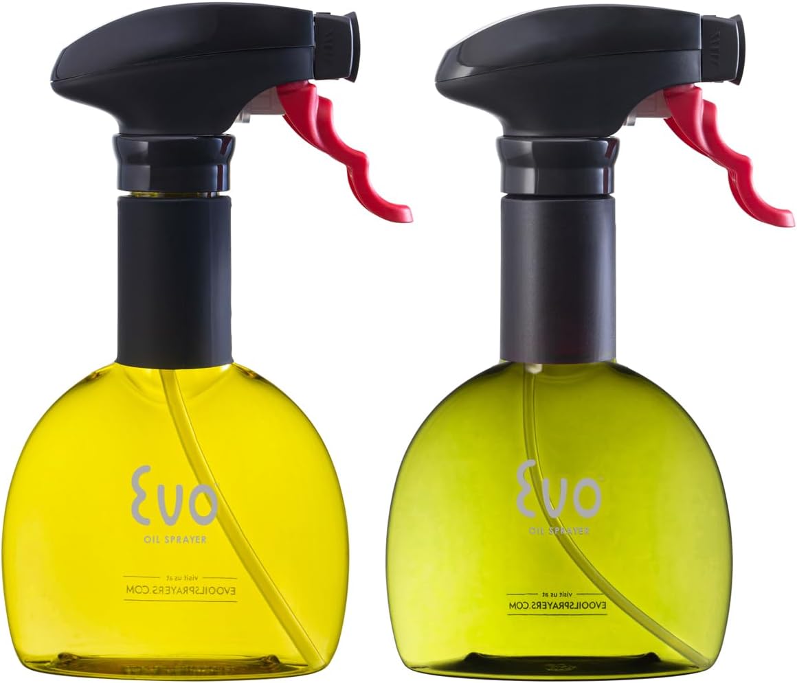 Mini Oil Sprayers, Non-Aerosol for Olive Oil, Cooking Oils, and Vinegars, 8-Ounce