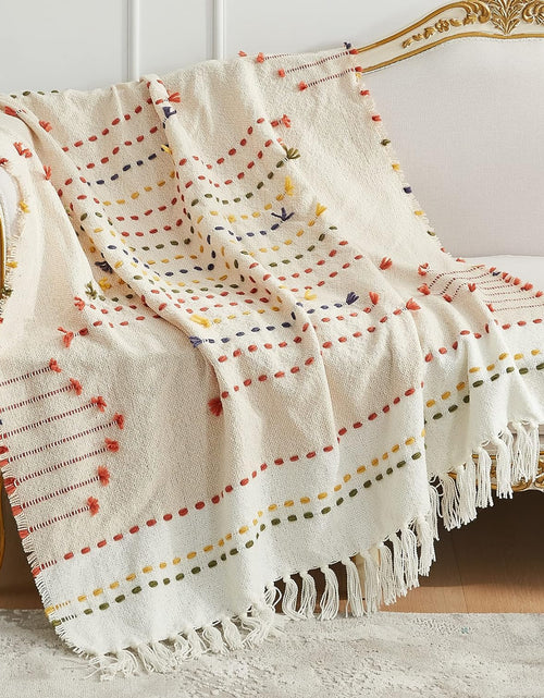 Load image into Gallery viewer, Boho Throw Blanket for Couch, Bohemian Decorative Summer Throw Blanket, 50x60 inches
