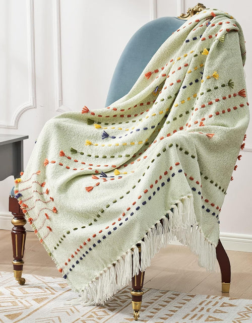 Load image into Gallery viewer, Boho Throw Blanket for Couch, Bohemian Decorative Summer Throw Blanket, 50x60 inches
