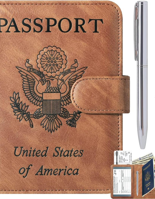 Load image into Gallery viewer, Passport Holder Cover Wallet Travel Essentials Accessories for Men Women (2#Brown)
