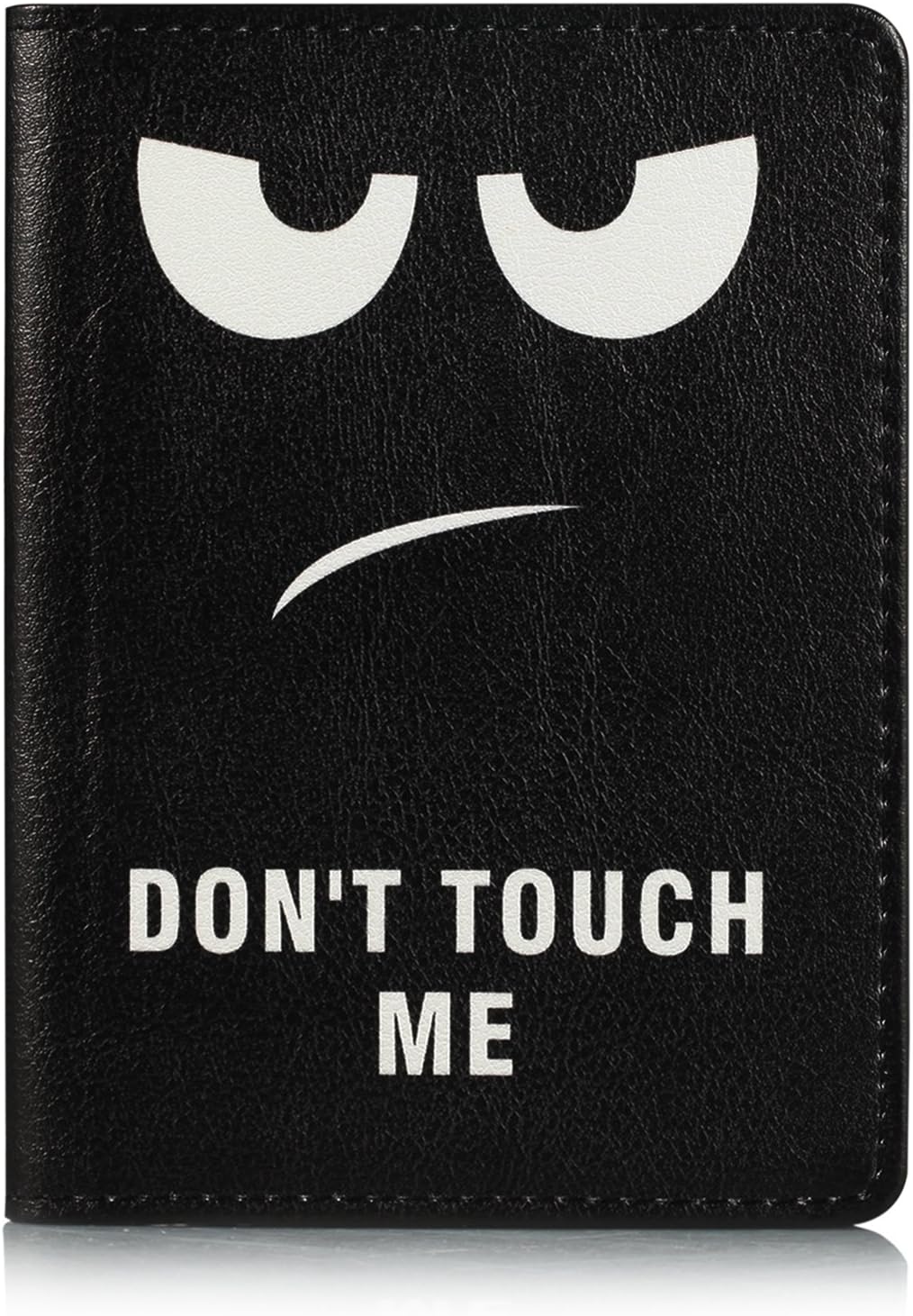 Passport Holder Cover Case PU Leather RFID Blocking Card Holder Cute Luggage Wallet Case for Women Men, Don't Touch