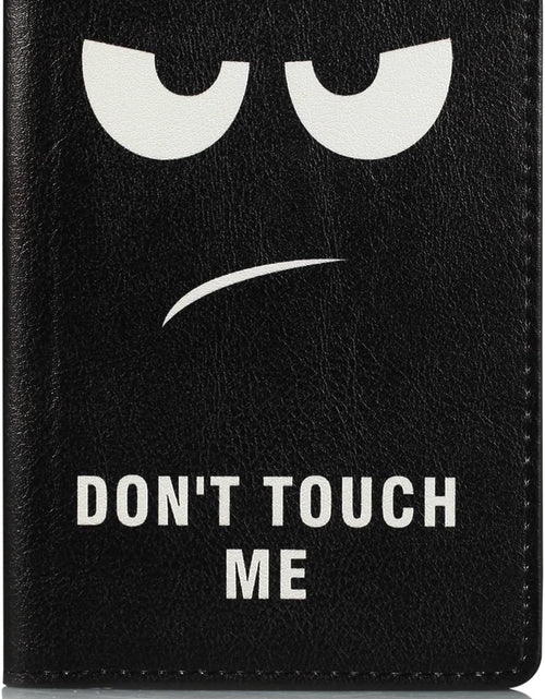 Load image into Gallery viewer, Passport Holder Cover Case PU Leather RFID Blocking Card Holder Cute Luggage Wallet Case for Women Men, Don&#39;t Touch
