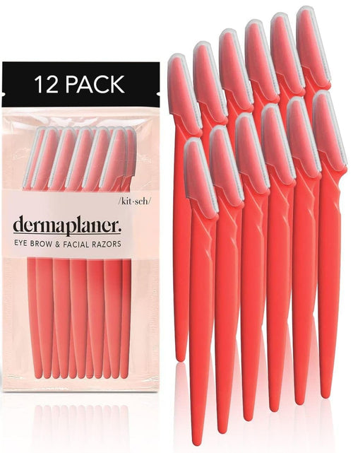 Load image into Gallery viewer, 12pcs Coral Face Razors for Women and Men, Eyebrow Trimmer &amp; Face Shaver
