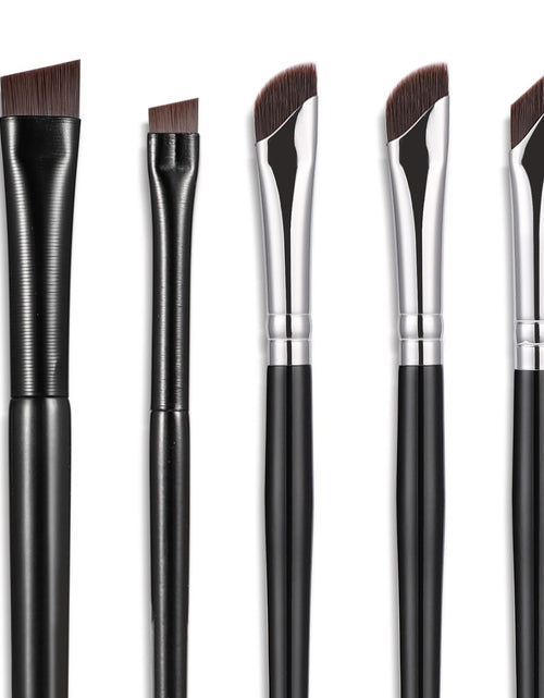 Load image into Gallery viewer, 5-Piece Set Eyeliner Brushes for Precision Makeup Application - Fine Angled &amp; Ultra Thin Slanted Flat Angle
