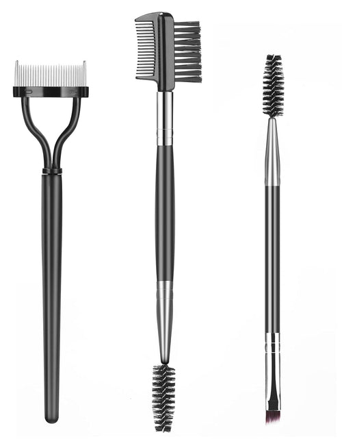 Load image into Gallery viewer, Eyebrow Brush Eyelash Separator Brow Comb &amp; Lash Spoolie Professional Eye Makeup Tools (3 Pieces Set)

