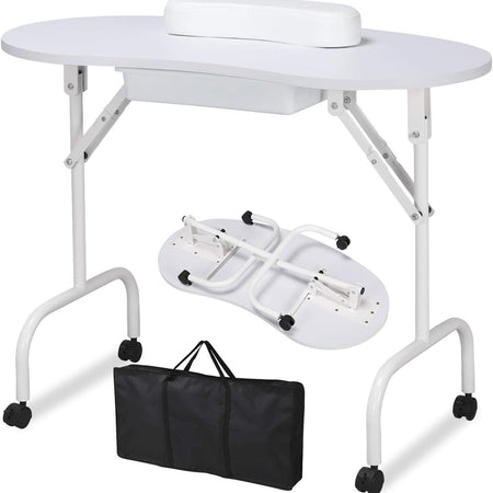 Manicure Nail Table Station - Foldable