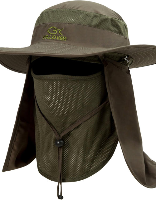 Load image into Gallery viewer, Outdoor UV Sun Protection Fishing Cap with Removable Flap | Army Green
