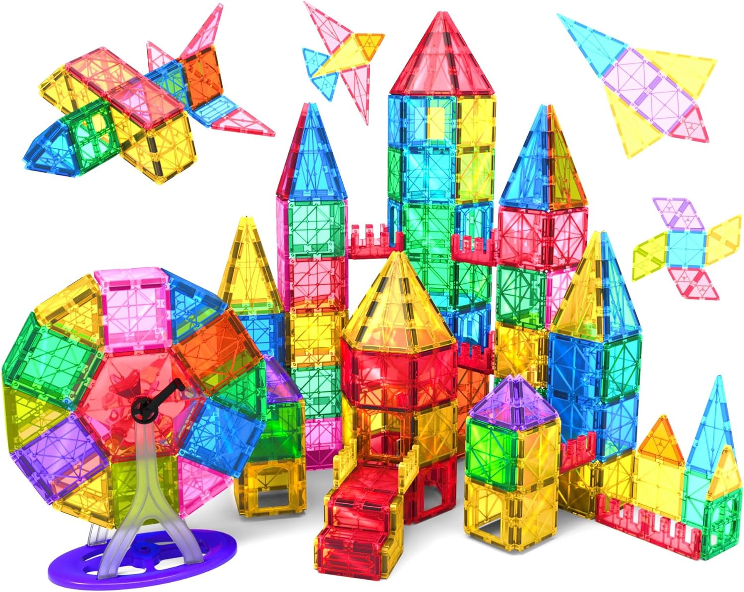 57PCS Magnetic Tiles Building Blocks Set | Educational