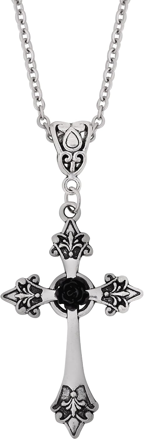 Gothic Cross Necklace, Cross Choker