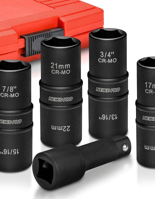 Load image into Gallery viewer, Impact Lug Nut Socket Set 1/2&quot; Drive Flip Socket Set,4 PCS
