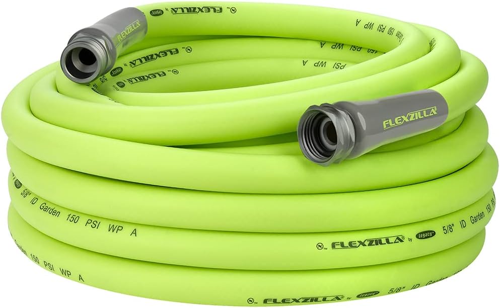 Garden Hose 5/8 in. x 50 ft, Heavy Duty, Lightweight, Drinking Water Safe, ZillaGreen