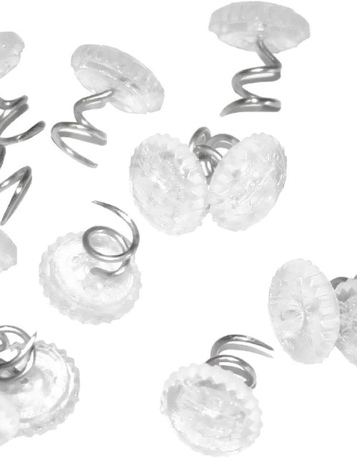 Load image into Gallery viewer, 50 Pcs Upholstery Tacks Headliner Pins Clear Heads Twist Pins , Clear
