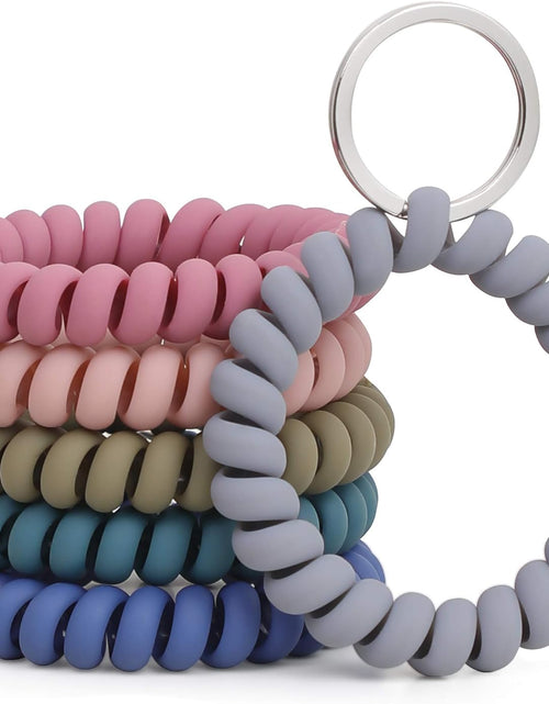 Load image into Gallery viewer, 6PCS Stretchable Wristband Wristlet Keychain Wrist Key Chain Wristlet
