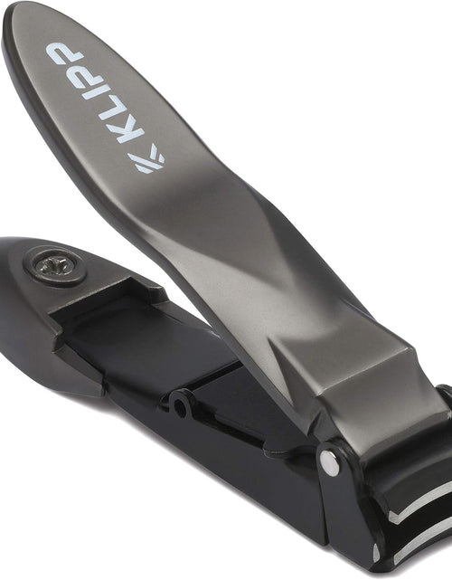 Load image into Gallery viewer, Nail Clippers for Men with Catcher, Sharp Heavy Duty Self-Collecting Nail Cutters with Ergonomic Lever
