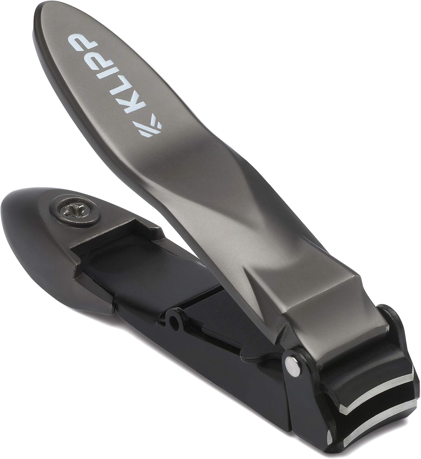 Nail Clippers for Men with Catcher, Sharp Heavy Duty Self-Collecting Nail Cutters with Ergonomic Lever