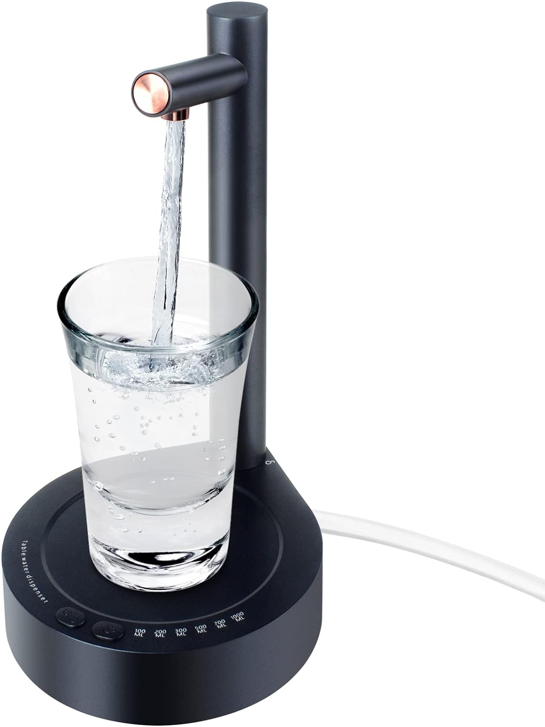 Desktop Water Bottle Dispenser, Portable Electric Water Bottle Pump Countertop for 5 Gallon & Universal Bottles