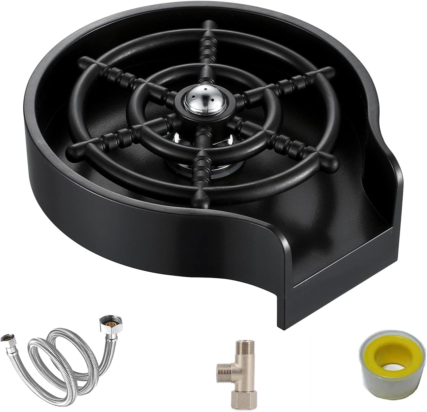 Glass Rinser,Kitchen Aink Faucet Bottle Washer, Cleaner Accessories