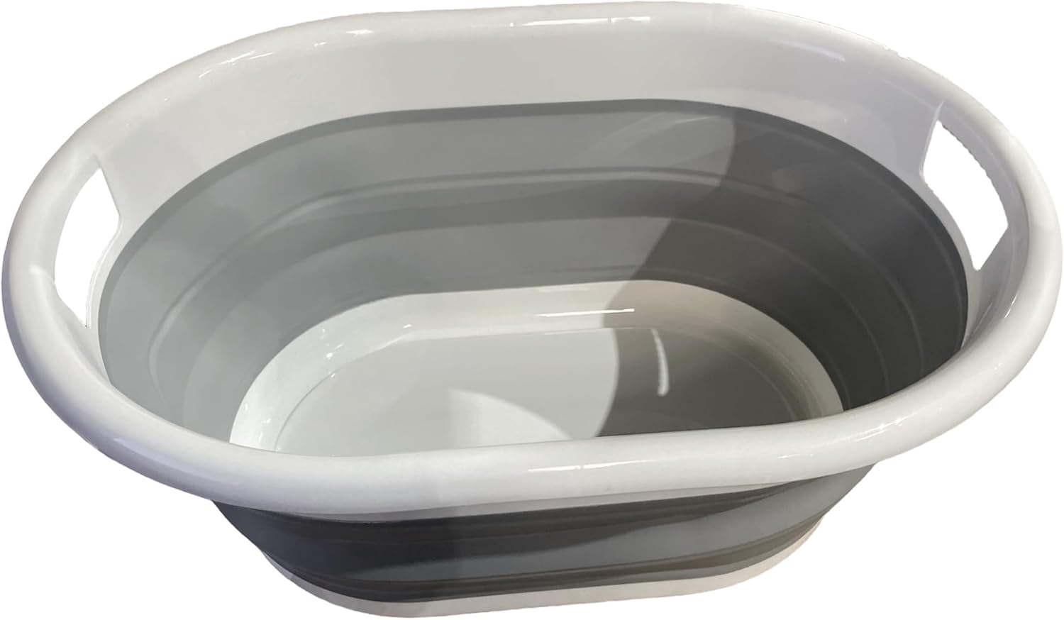 Collapsible Laundry Basket, Space-Saving, Lightweight, Compact & Durable, Perfect for Home and Travel, Oval