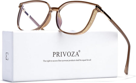 Medium Cat-eye Blue Light Glasses for Women Fashion Woman Glasses(Champagne)