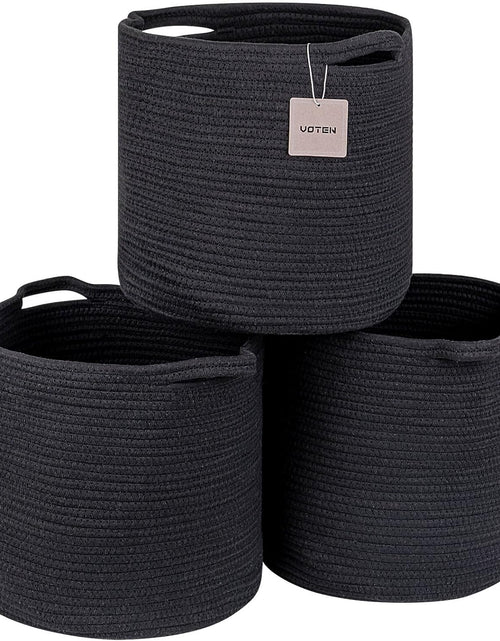Load image into Gallery viewer, Multipurpose Woven Storage Basket for Storage/Organizing,Storage Cubes 13x13’’ for Cube Shelves Organizer, 13x13’’ for Closet, Black
