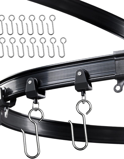 Load image into Gallery viewer, Flexible Bendable Ceiling Curtain Track, 9.8FT (3m), Ceiling Mount for Curtain Rail with Track Curtain System, Black

